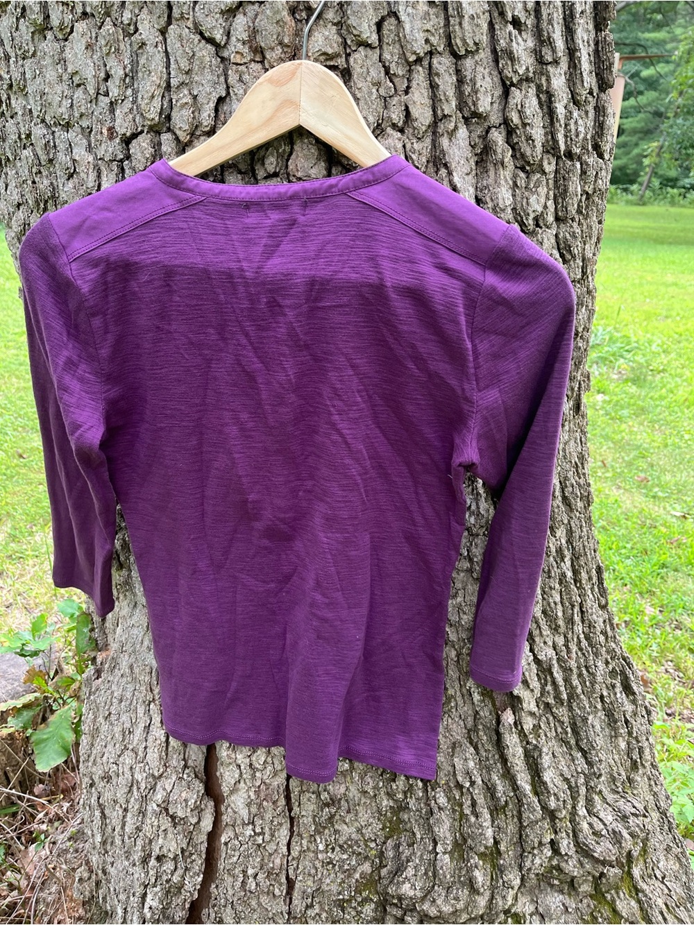 ⭐️LRL Lauren Jeans Co. 3/4 Sleeve Henley in size S - Picture 4 of 4